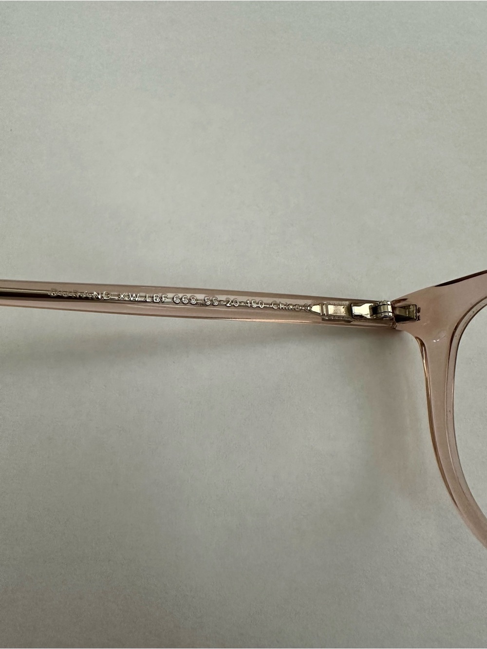 Warby Parker Durand Rose Water Extra Wide Low Bridge Fit 55-20-150 Frames only - Picture 4 of 11
